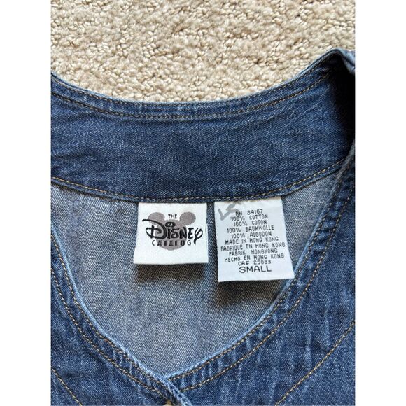 Vintage Disney Catalog Lady and the Tramp Embroidered Chambray Button Up - Picture 7 of 9